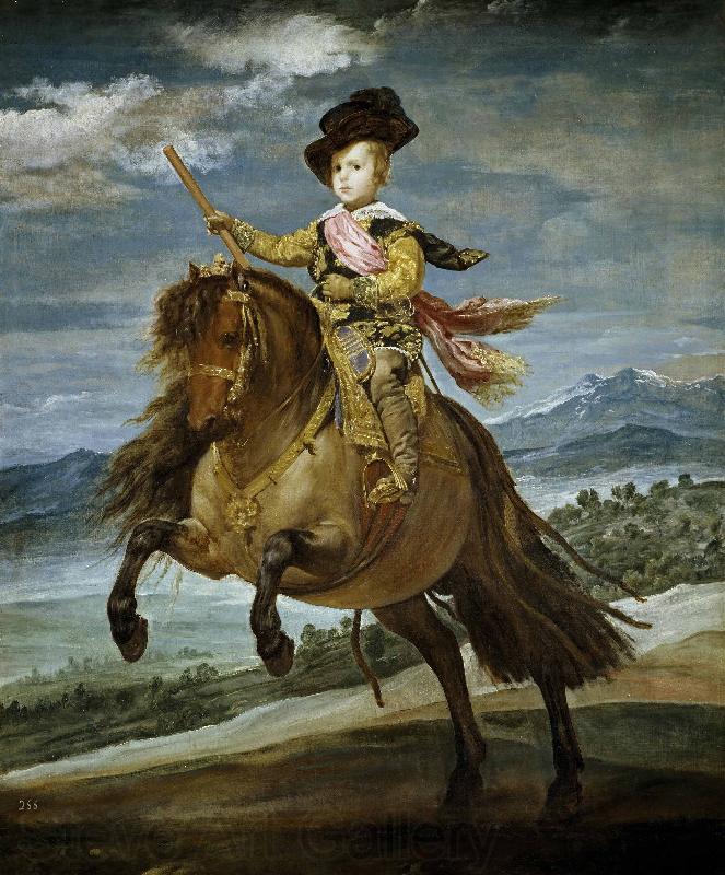 Diego Velazquez Equestrian Portrait of Prince Balthasar Charles